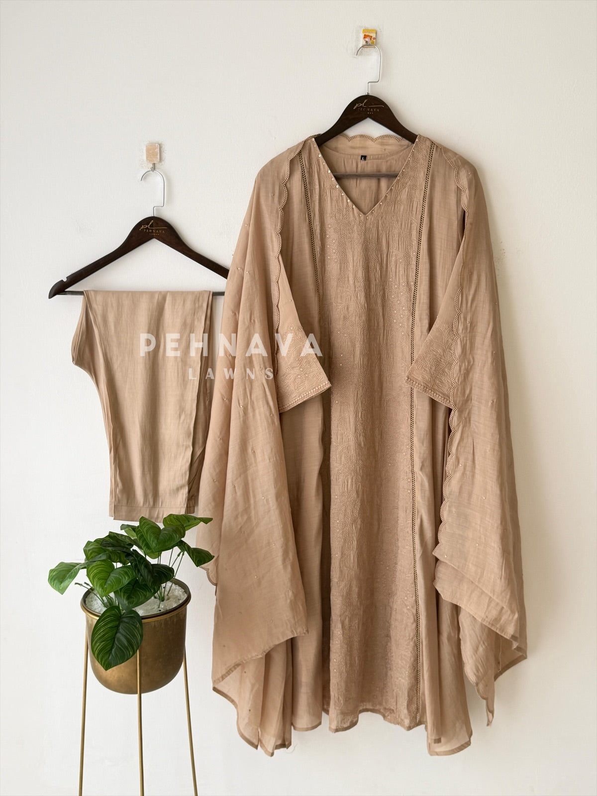 Front Panel Embroidered Suit - Pehnava Lawns