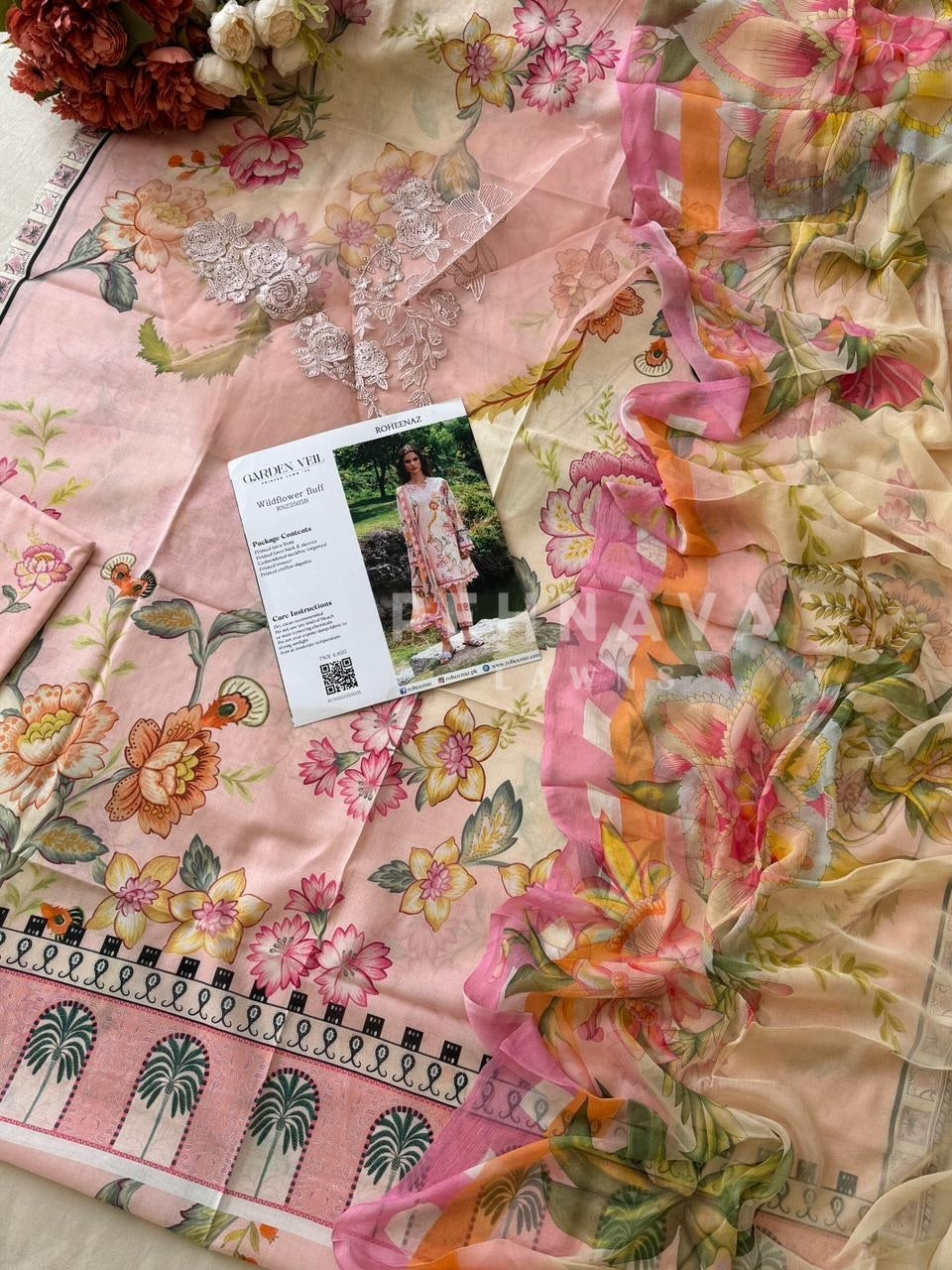 Printed Lawn Collection-Wildflower fluff