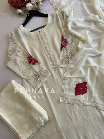 Premium Handworked Ethnic Suit Set-Color Options