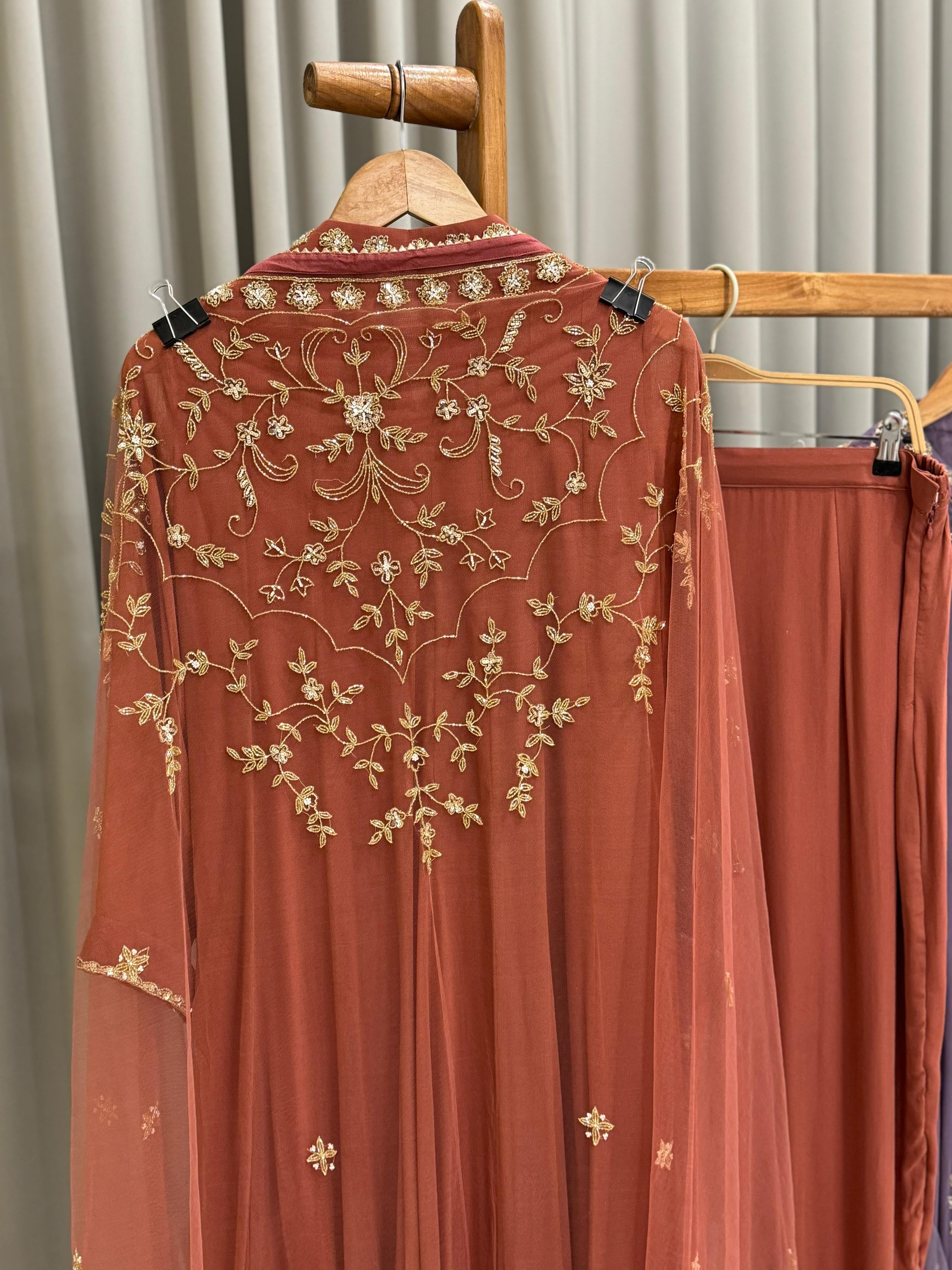 Heavy Handworked Anarkali Suit-8393