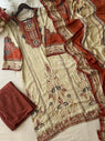 Beige Premium Muslin Suit