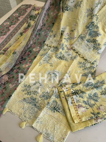 Traditional Embroidery Detailed Suit-3 - Pehnava Lawns