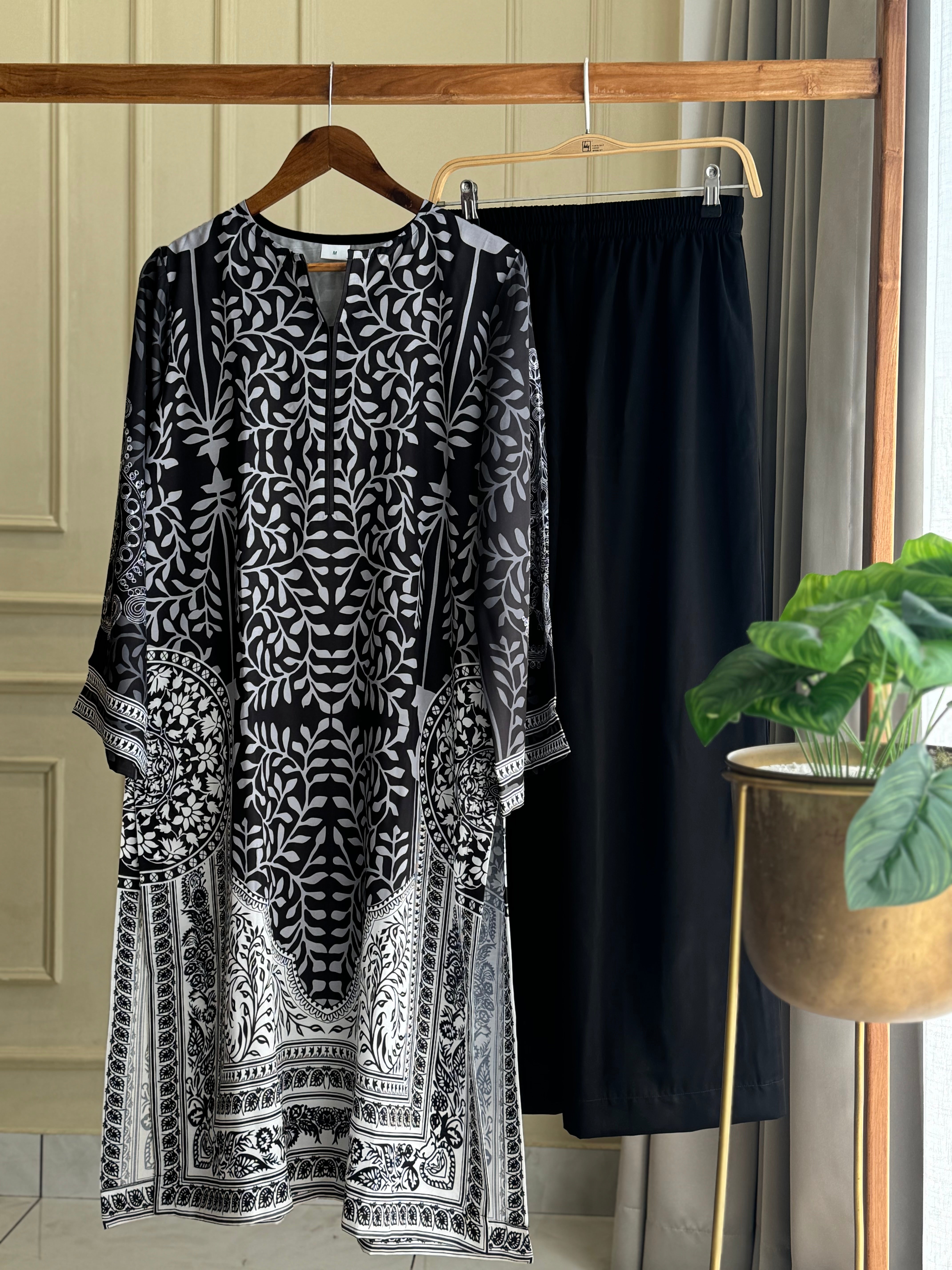 Premium Cotton Satin Blend Tunic Set-1