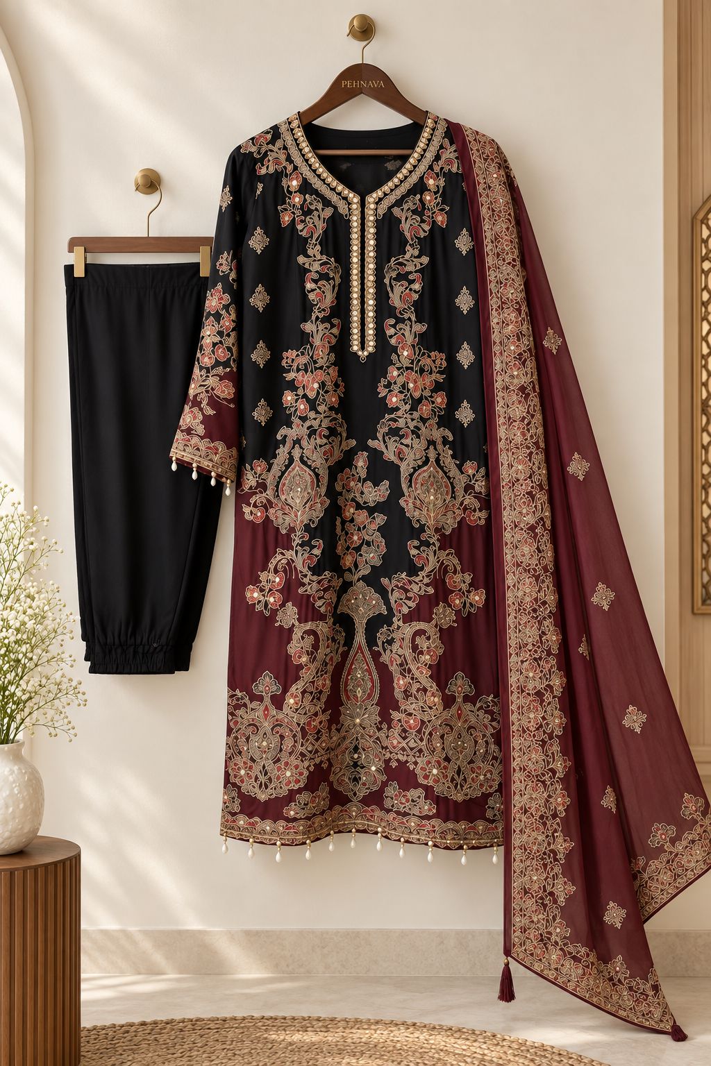 Muslin Stitched Suit KT 369