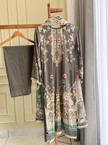 Jade Casual Fit Lawn Suit- 3457