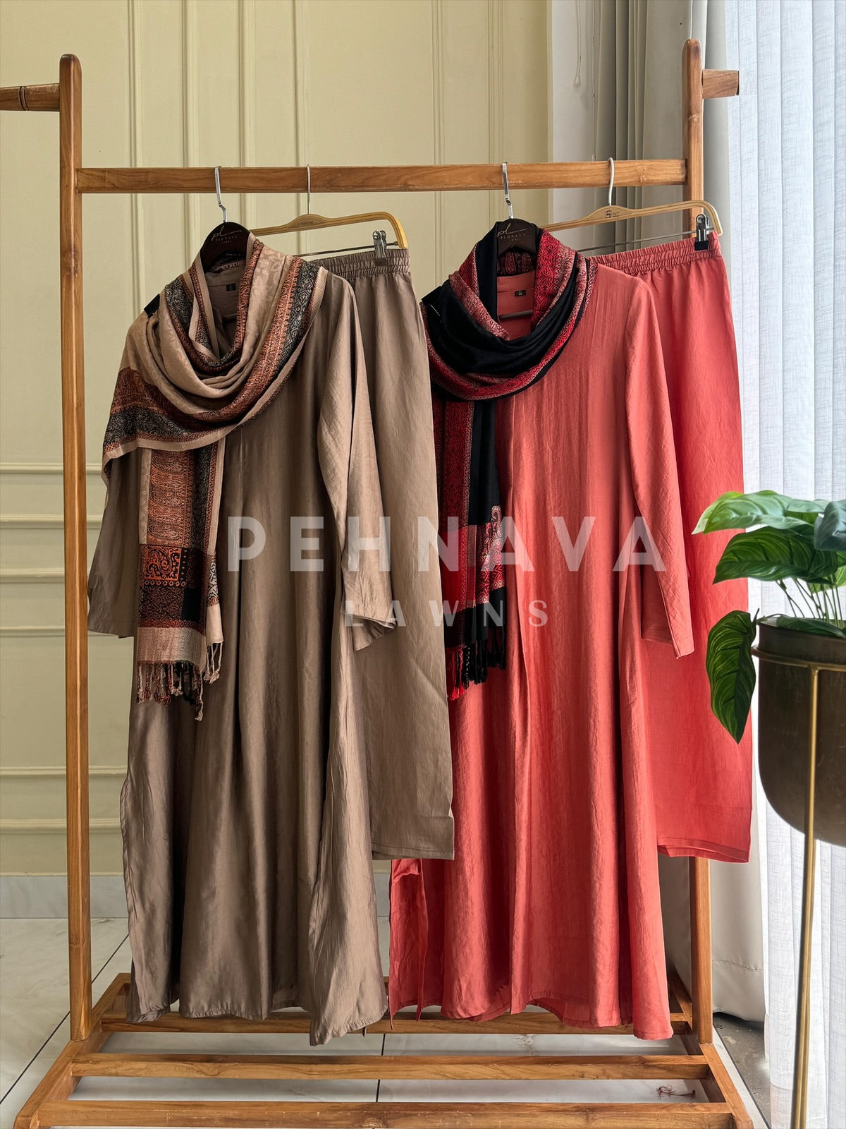 Pashmina Dupatta Suit Set-19746 - Pehnava Lawns
