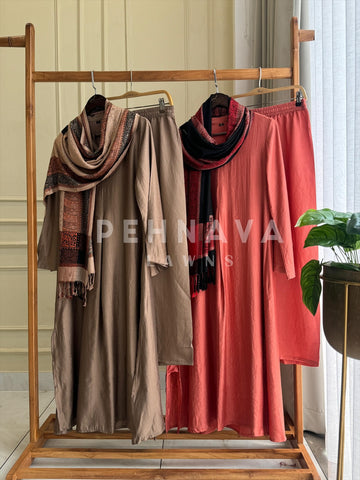 Pashmina Dupatta Suit Set-19746 - Pehnava Lawns