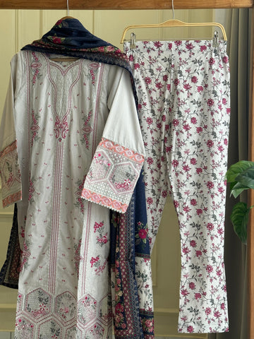 Premium Floral Patterned Lawn Suit