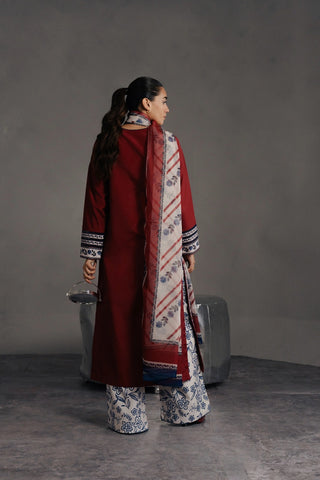 Lace Detail Crepe Suit Set - Pehnava Lawns