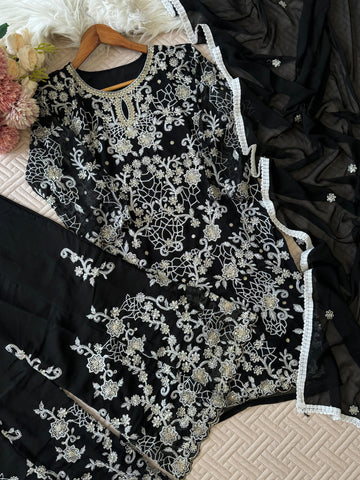 Georgette Party-wear Suit