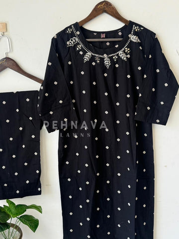 Doted Co-Ord Set-17997 - Pehnava Lawns