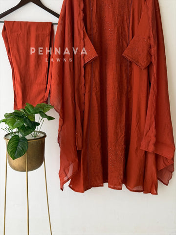 Front Panel Embroidered Suit - Pehnava Lawns