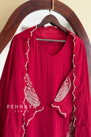 Paisley Embroidered Suit Set 13135