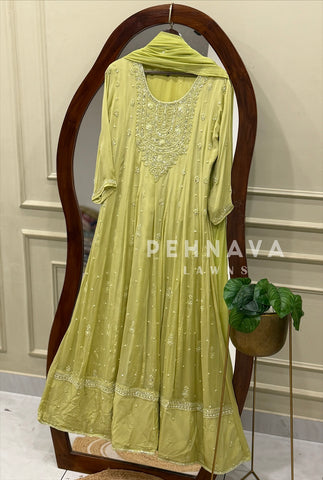 Premium Chinnon Handworked Gown