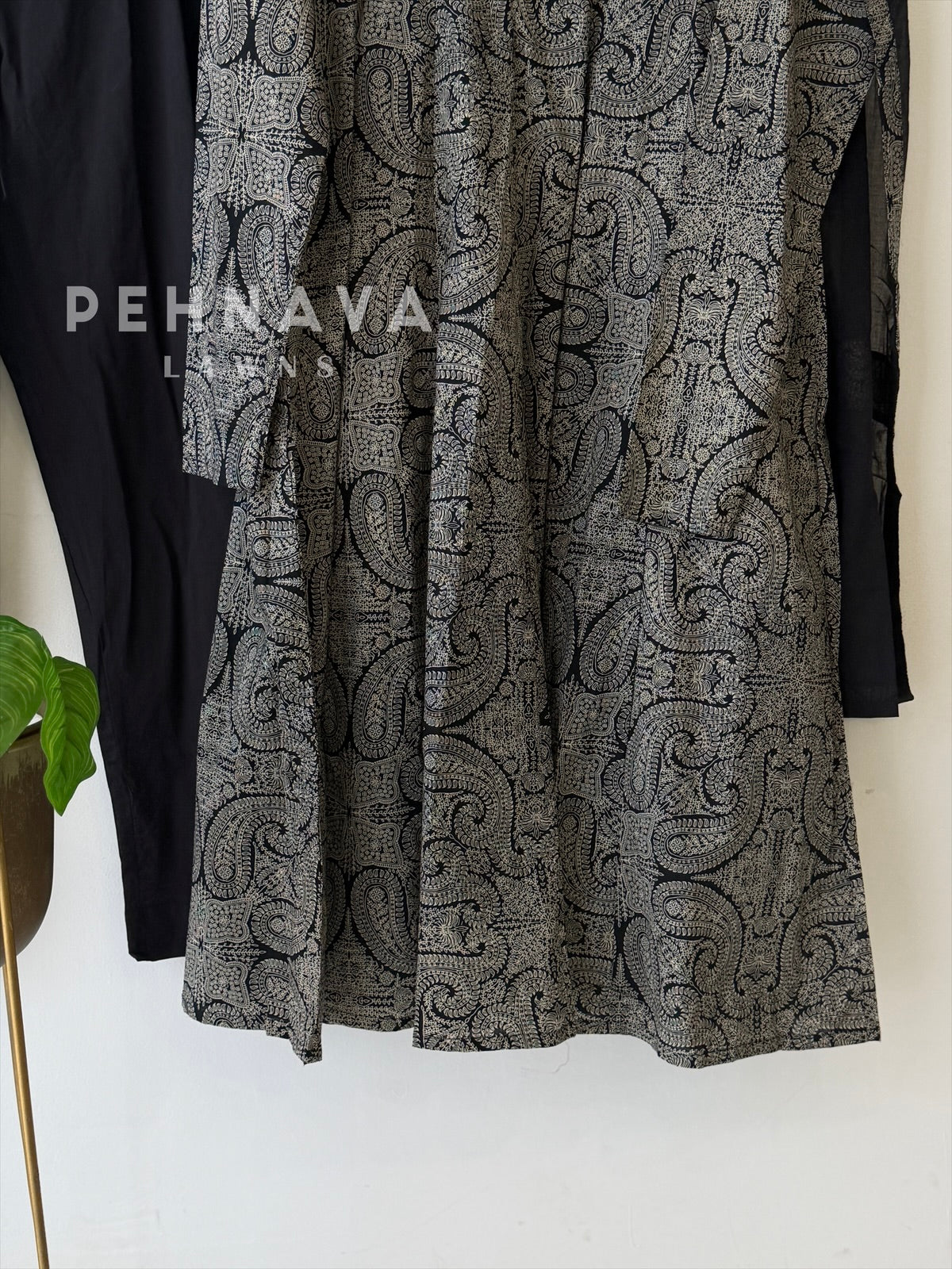Paisley Printed Anarkali Suit- 20630