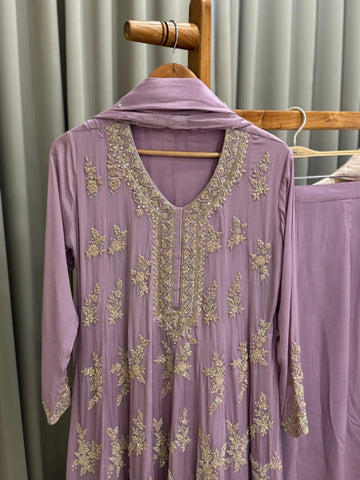 Chinnon Handworked full flaired Anarkali-239