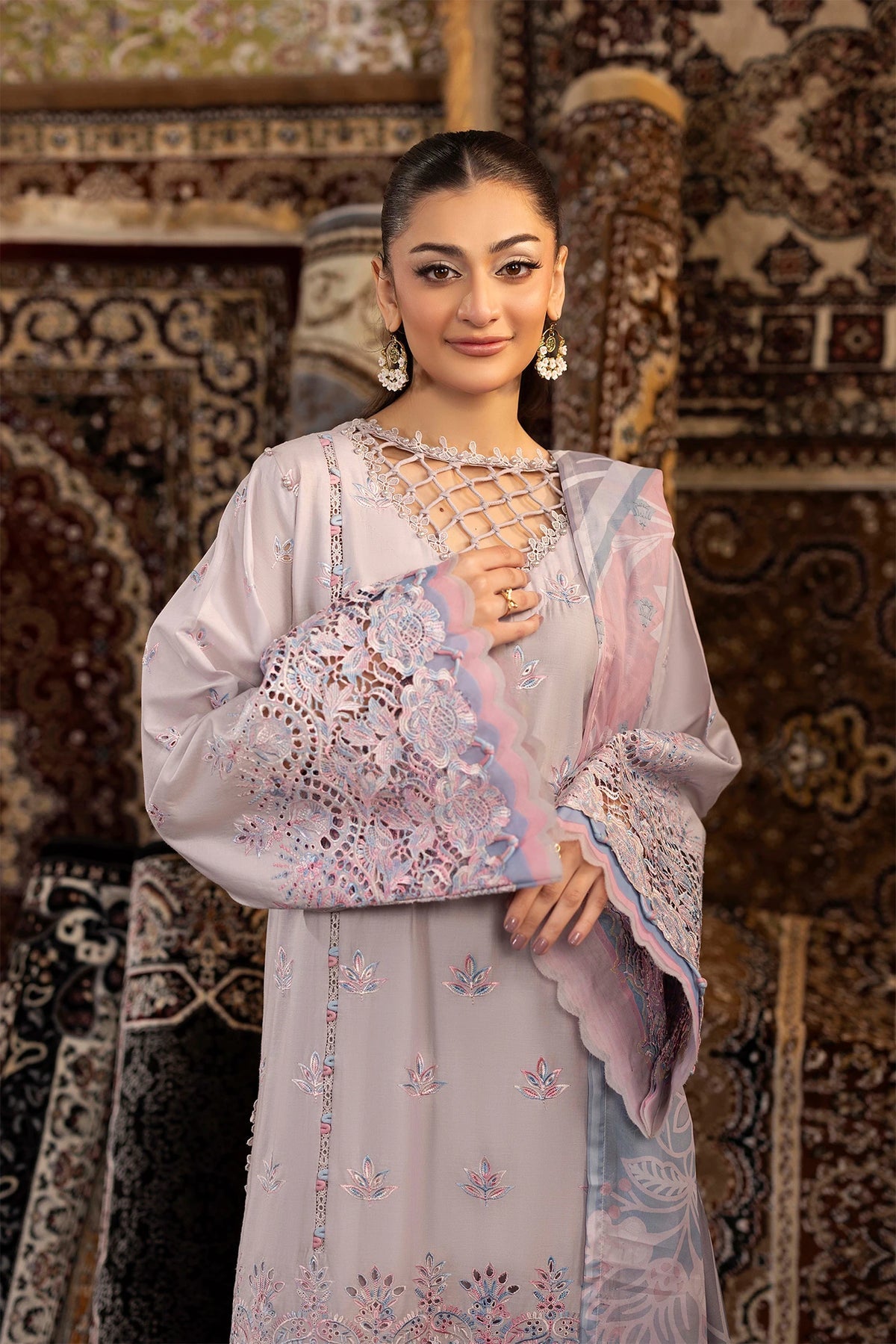 Adan’s Chenille premium unstitched suit-D09 - Pehnava Lawns