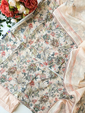 Soft Cotta Printed Unstitched Suit-4185 - Pehnava Lawns