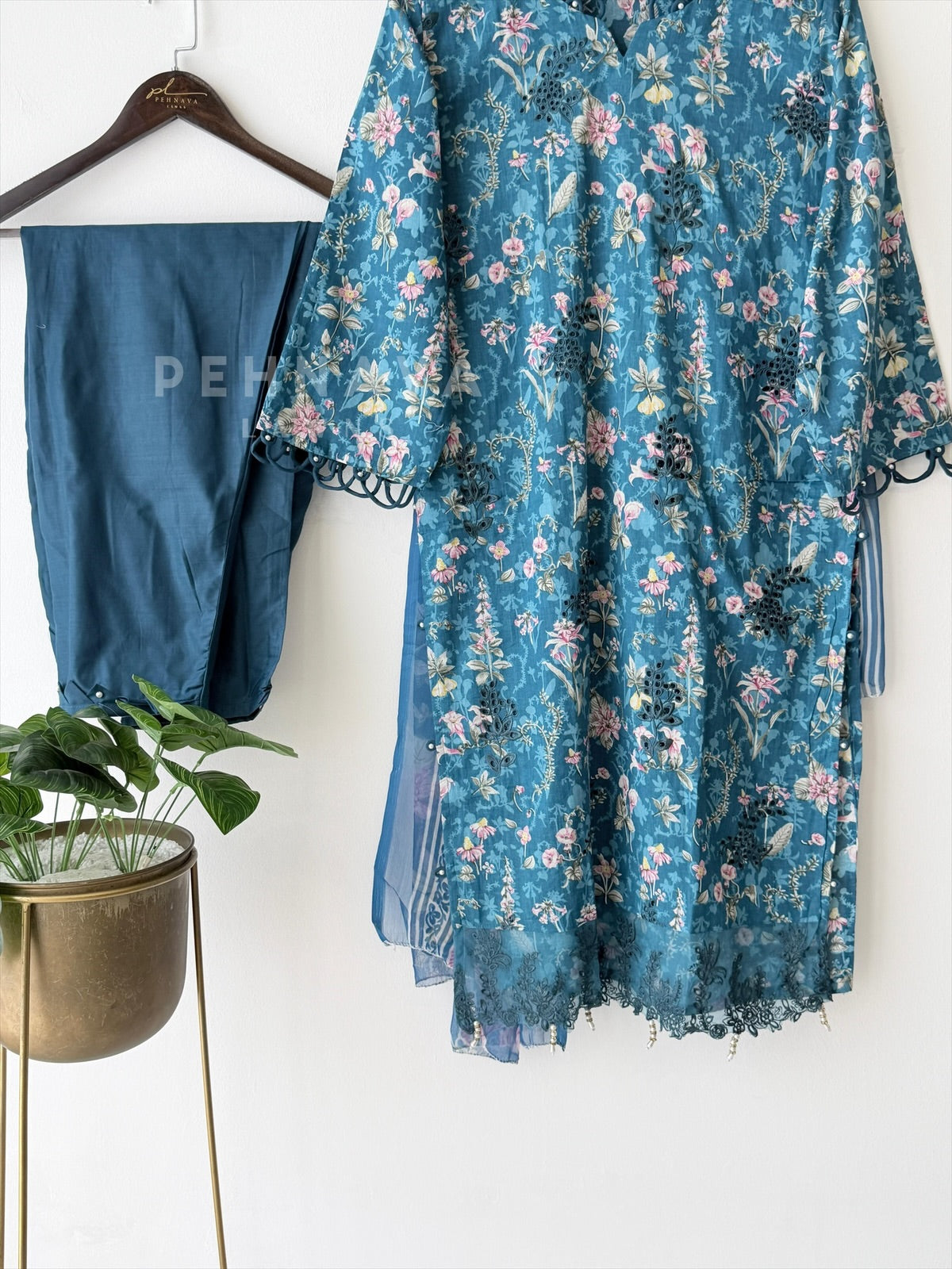 Floral Lawn Suit