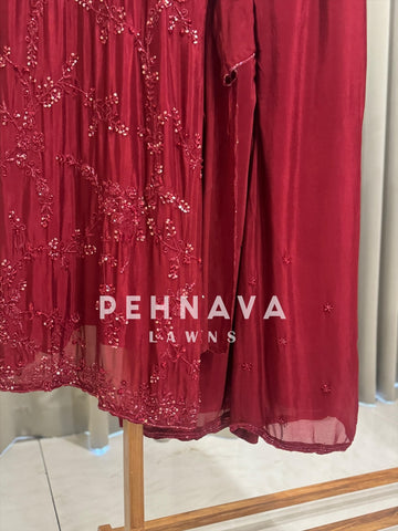 Festive Intricate Handworked Sharara Suit