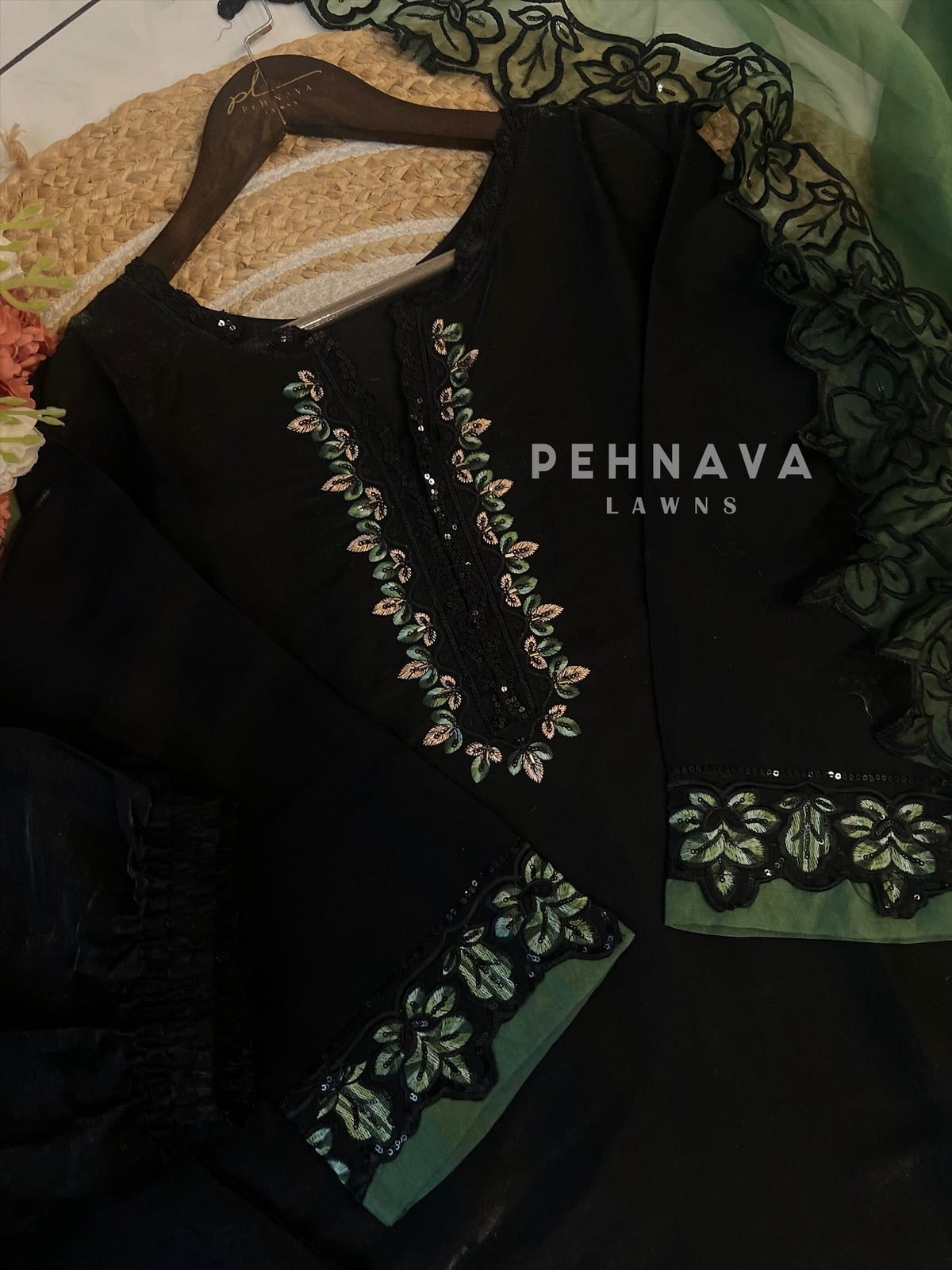 Sequin Detail Suit-1590 - Pehnava Lawns