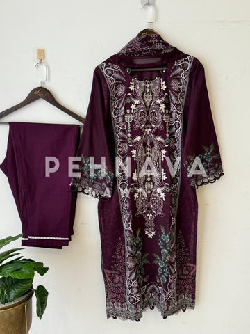 Signature Pakistani Cotton Suit - Pehnava Lawns