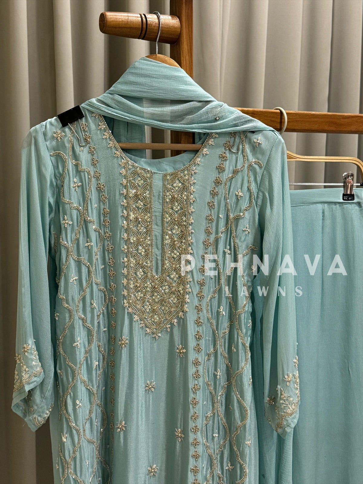 Premium Chinnon Attire - Pehnava Lawns