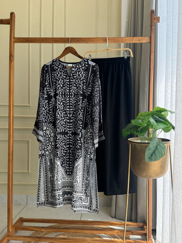 Premium Cotton Satin Blend Tunic Set-1