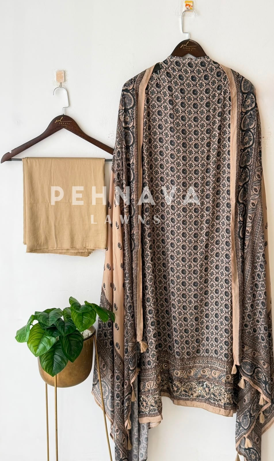 Ajrak Printed Unstitched Suit