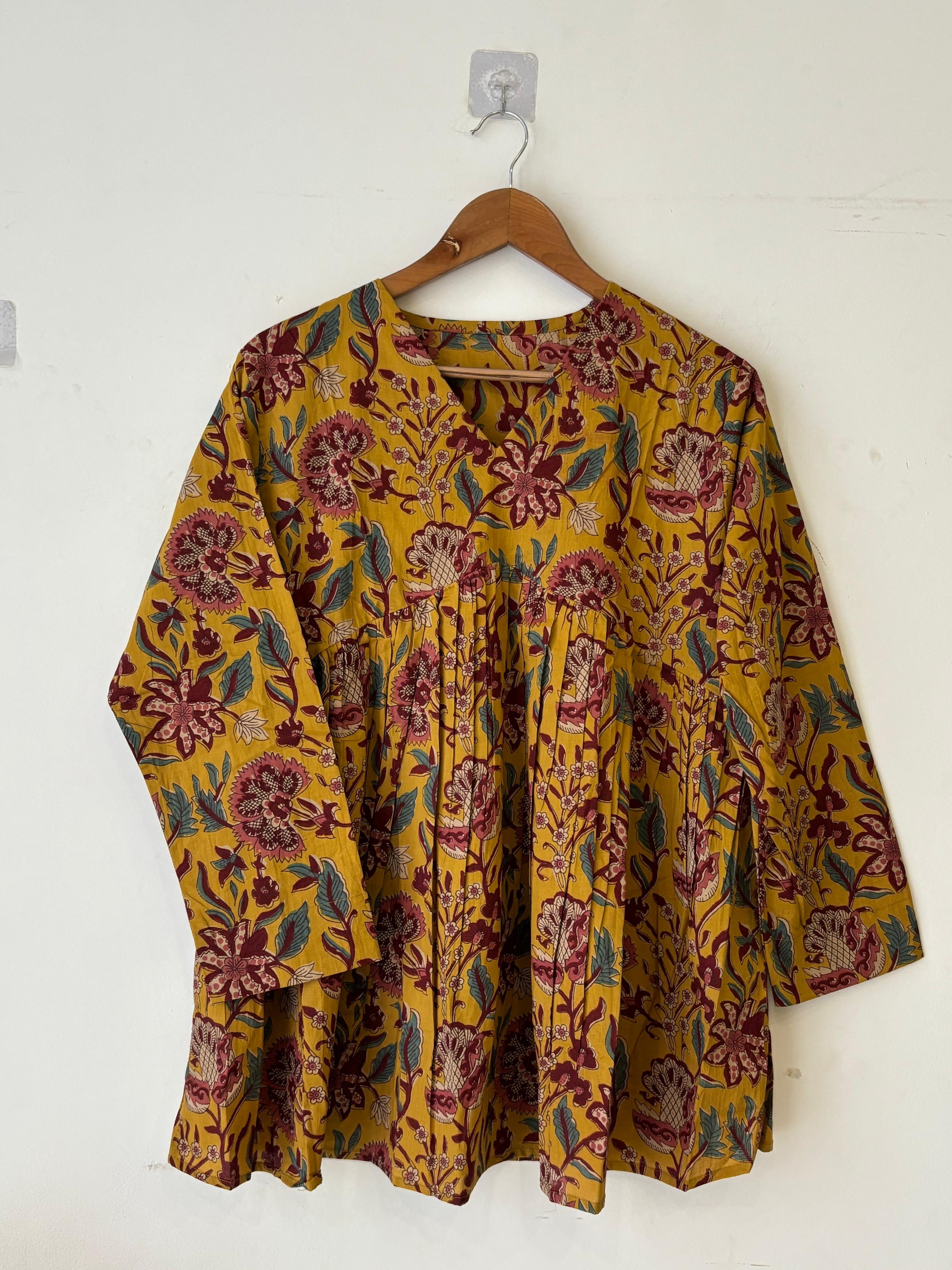 Casual Pure Cotton Trendy Printed Short Kurtis