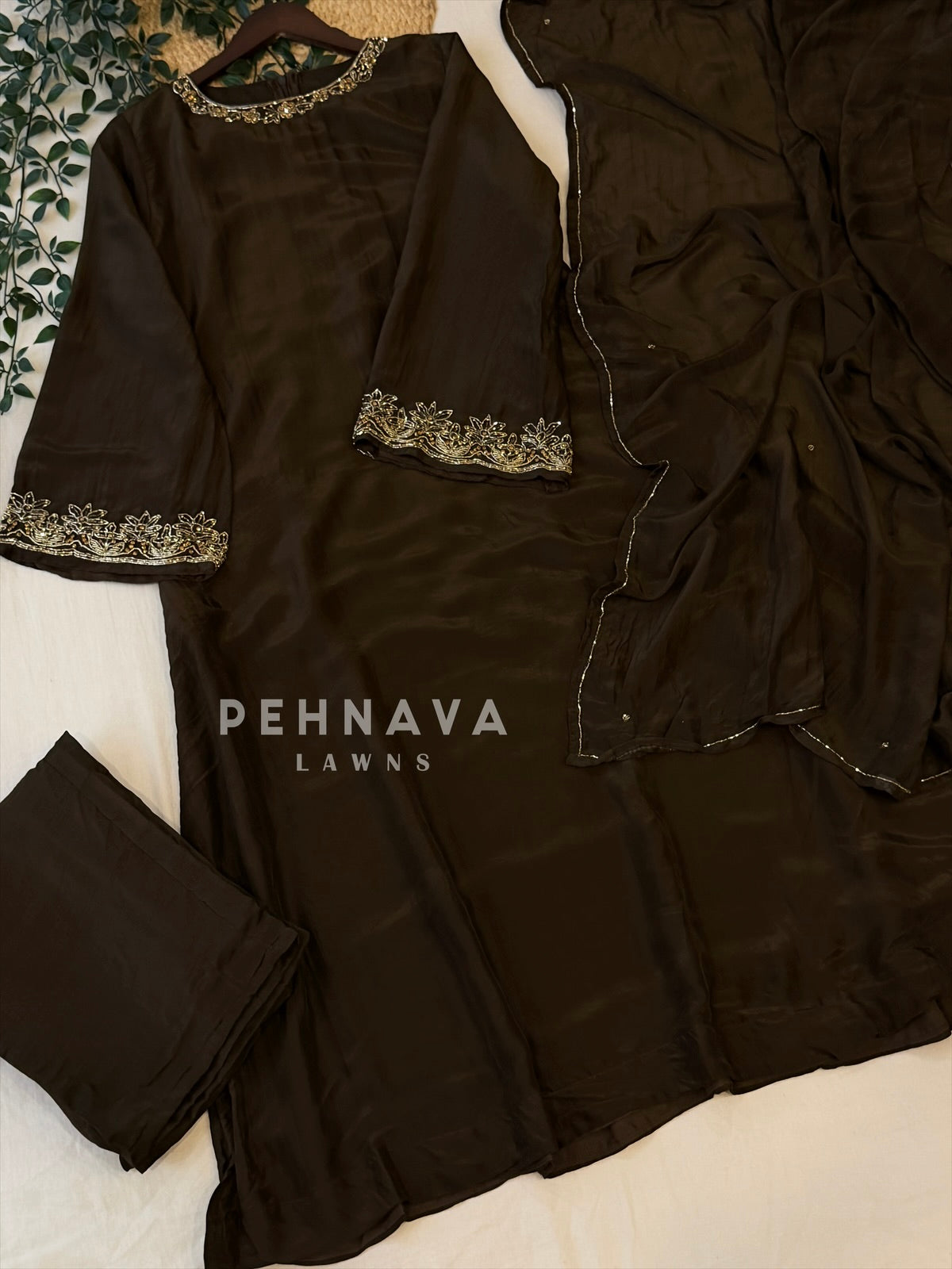 Crepe Handworked Ensemble H-367