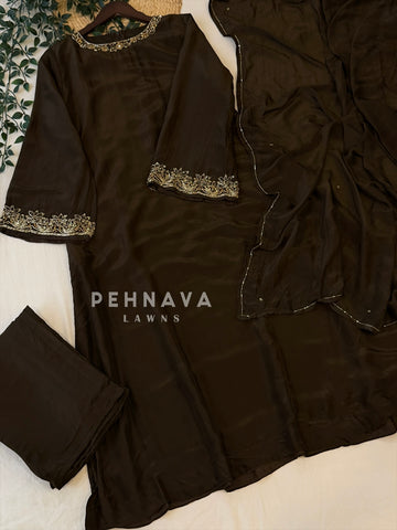 Crepe Handworked Ensemble H-367