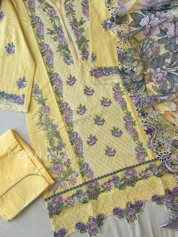 Yellow Unstitched Suit