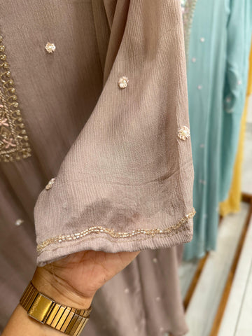 Chinnon ready to wear suit with Neck detailings