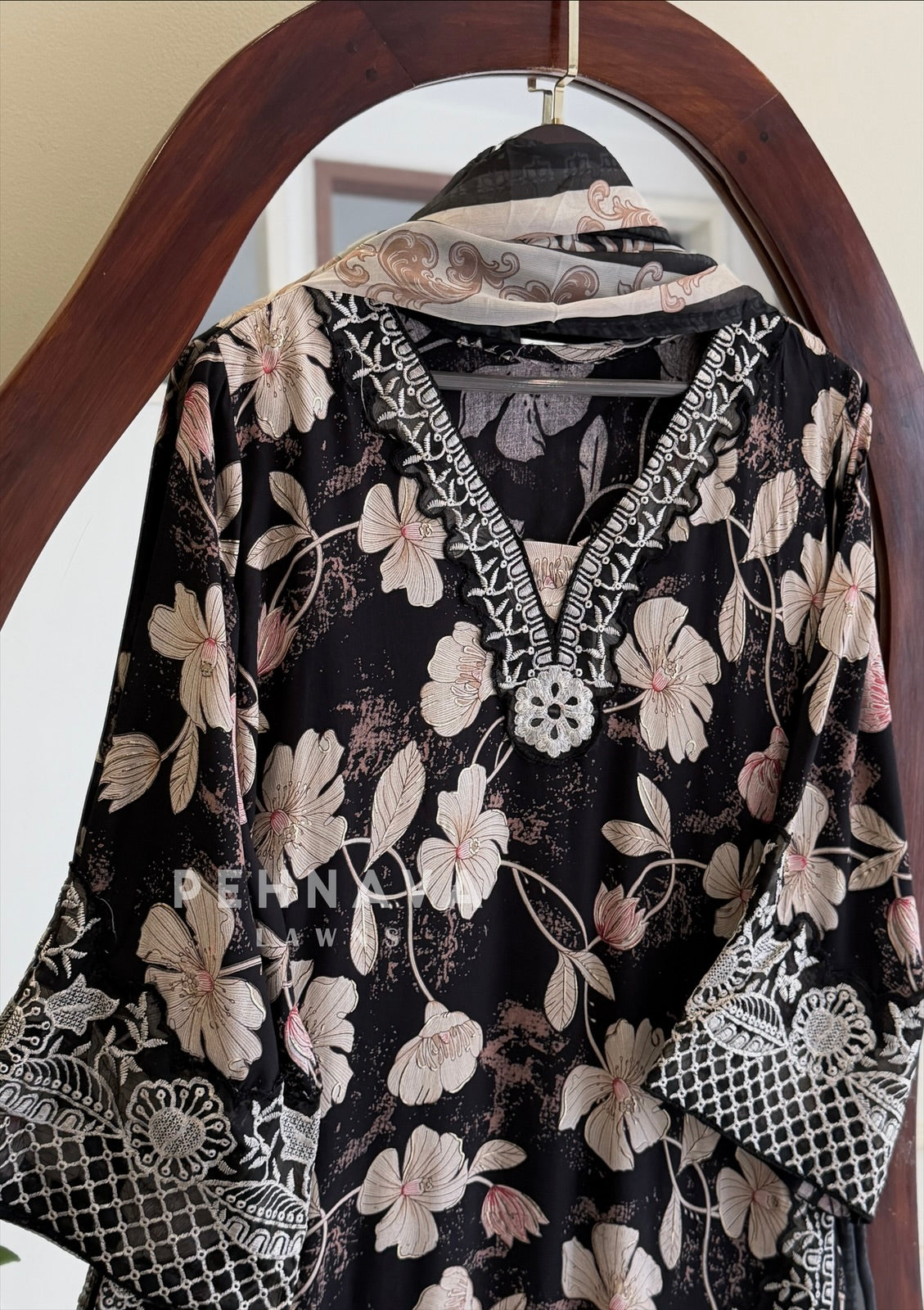 Floral Embroidered Farshi Salwar LRC 356