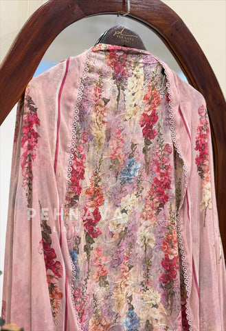 Floral Embroidered Unstitched Suit