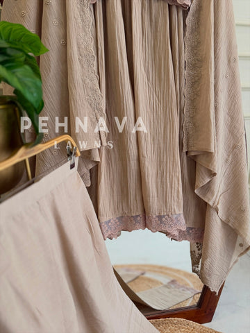 Lace-Trimmed Kurta Set-6404