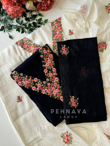 Embroidery Rich Dress Material 12708 - Pehnava Lawns