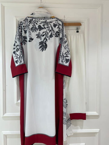 Premium Trendy Viscous Silk Tunic Set