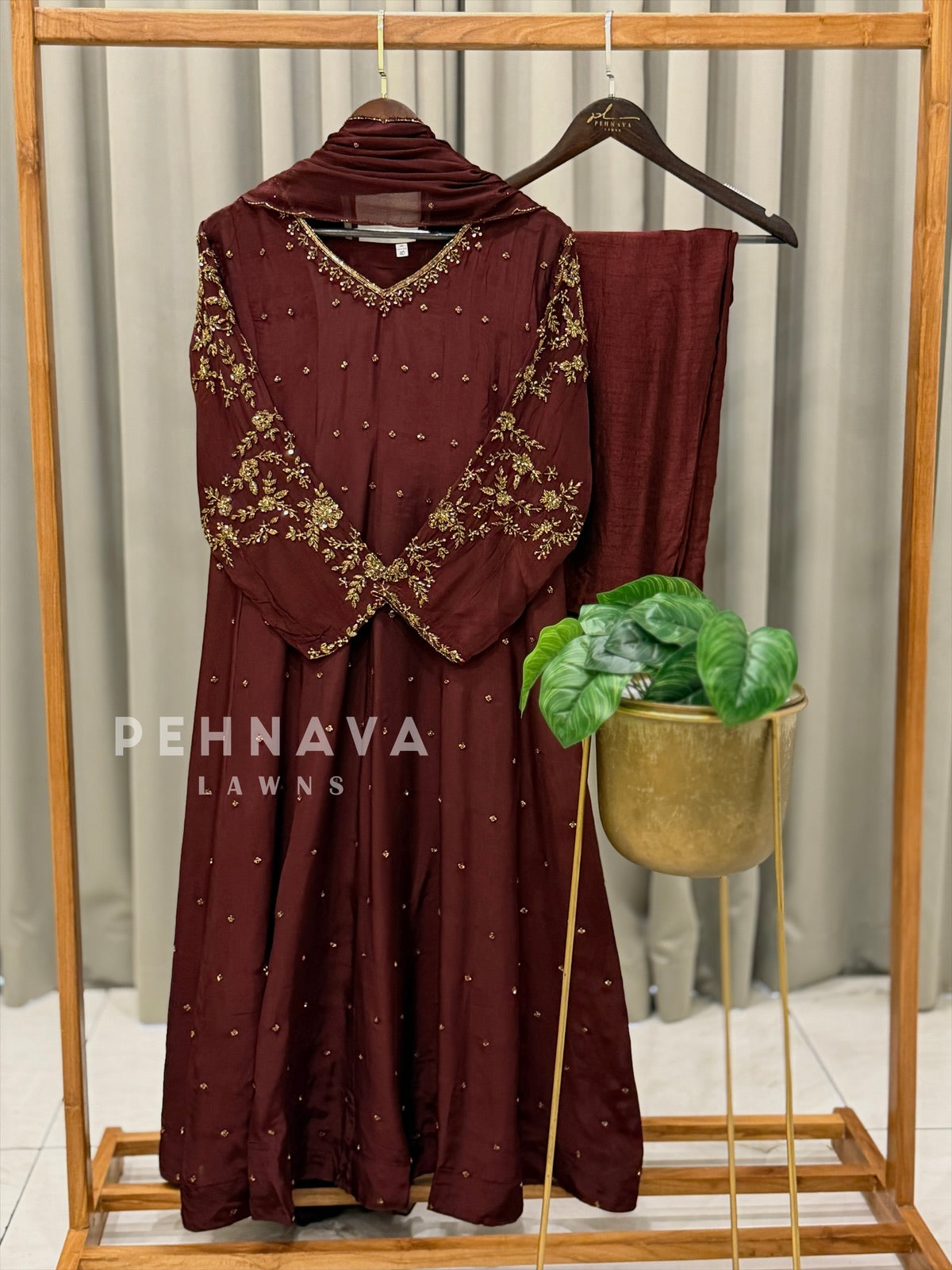 Hand-embellished 3-piece suit
