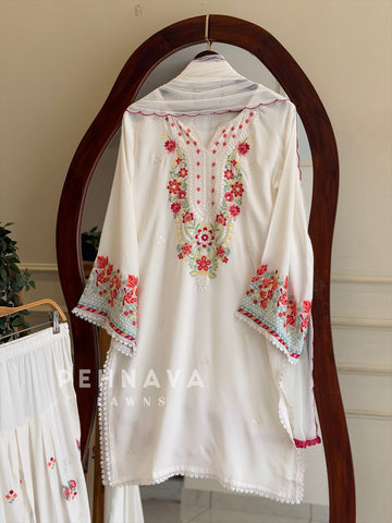 Floral Embroidered Farshi Salwar