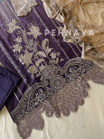 Cut Work Stitched Suit 1831