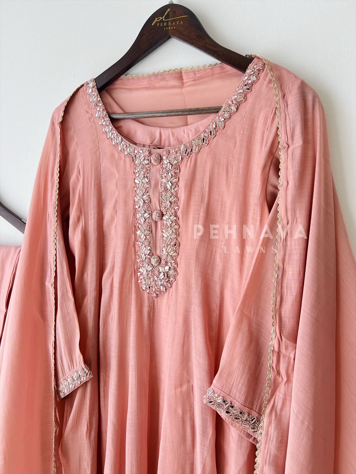 Signature Neck Detail Suit-3696 - Pehnava Lawns