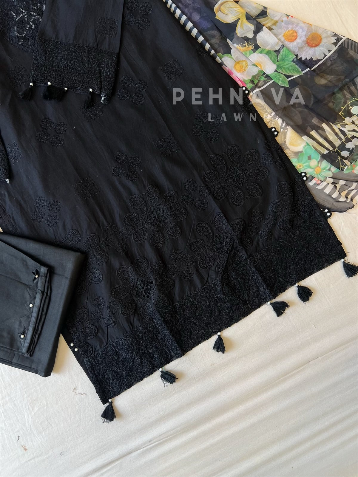 Premium Pak-Suit With Chiffon Dupatta - Pehnava Lawns