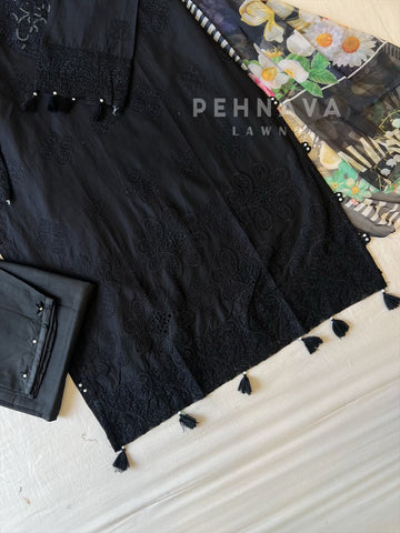 Premium Pak-Suit With Chiffon Dupatta - Pehnava Lawns