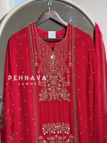 Premium  Handworked Sharara Suit