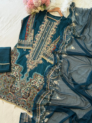 Blue Casual Pakistani Outfit 2201