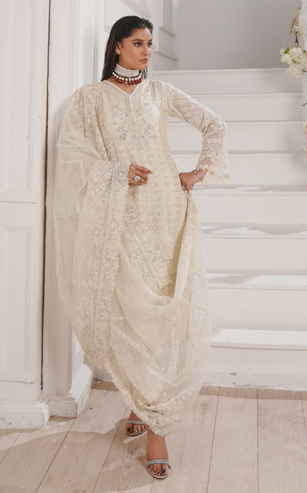 GLAMOURA BY NOOR'S SEMI-STITCHED 3PC | D-06