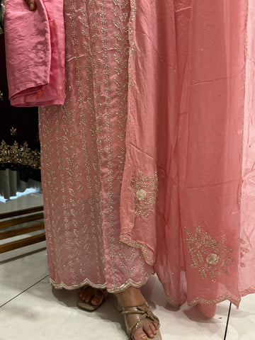 Pure Tissue handworked Un-stitched suit-1643