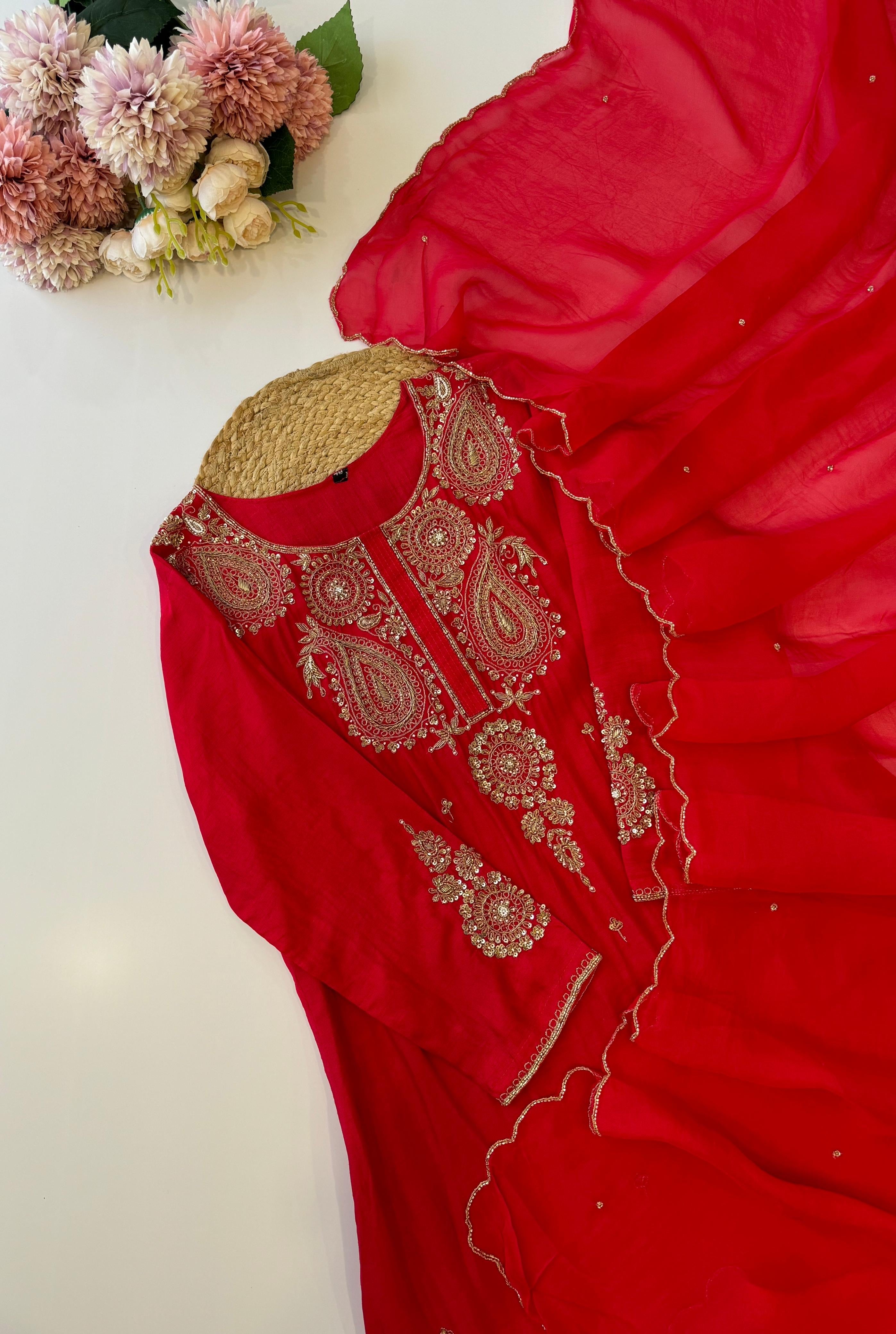 Premium Silk kurta With Handwork